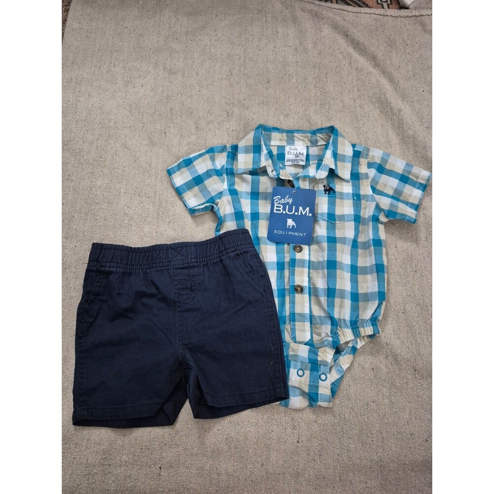 Baby b.u.m infant summer outfit size 12 months nwt